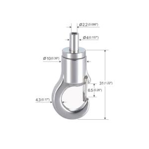 Wholesale Brass Material Gripper Crab Hook Match For Galvanized Aircraft Cable YW86417 from china suppliers