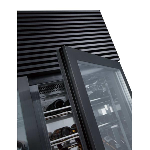 Horizontal Wine Bottle Cooler Compressor Cooler Fan Cooling System Wine Refrigerator