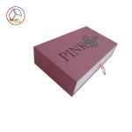 Pink Jewelry Paper Gift Box / Sliding Drawer Gift Boxes Cutomized Size