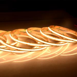 Wholesale 12v 24v flexible tape rope light flex white dotless luces flip chip fob cob led strip lights from china suppliers