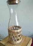 Best selling Seagrass bottle carrier Wicker detox bottle holder Seagrass glass