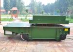 Hydraulic Lifting System Motorized Rail Cart , Material Transfer Trolley