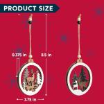 Christmas Hollow Woodland Christmas Hanging Tree Ornaments for Indoor Outdoor