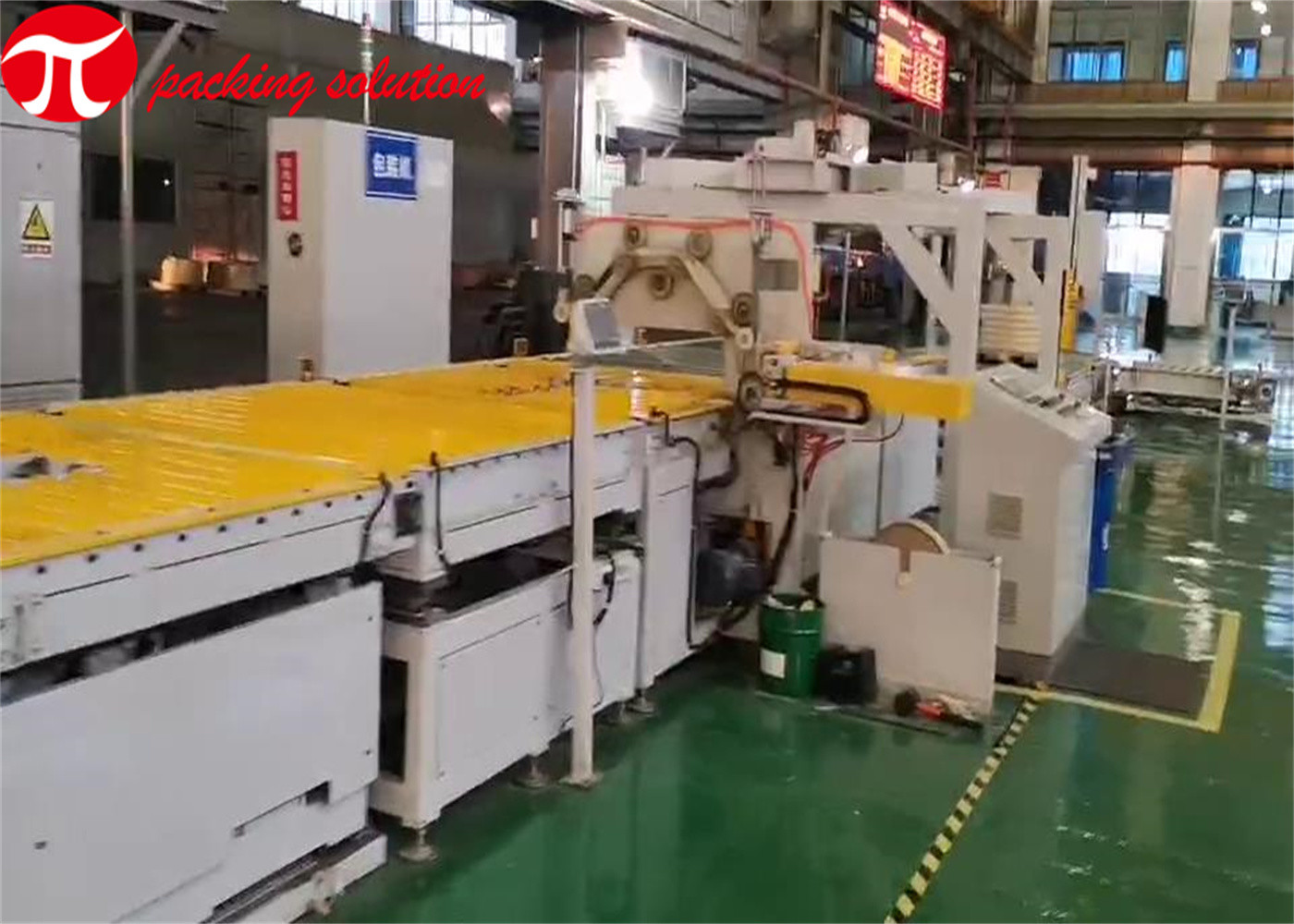 Customized Coil Packaging Line Welding Stacking 20mm-60mm With Strapping Dustproof