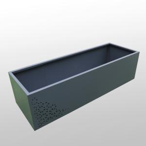 Wholesale L1500xW400xH450mm Large Galvanized Flower Pots For Backyard from china suppliers