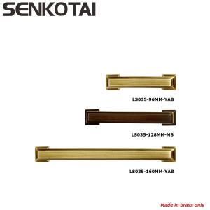 Wholesale Brushed Brass Cabinet Handles- Inches Total Length - Satin Brass Drawer Pulls, Moder from china suppliers