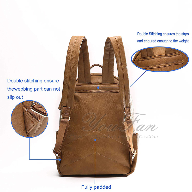 Leather Diaper Bag Backpack vintage diaper bag