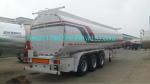 33 Cbm Heavy Duty Semi Trailers Oil Tank Trailer Stainless Steel 304 Material