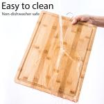 Large Organic Oem Wood Bamboo Cutting Board Kitchen With Hanging Ring