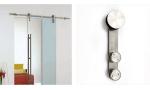 Ceramic Tray Round Track Shower Sliding Glass Door Hardware for Frameless