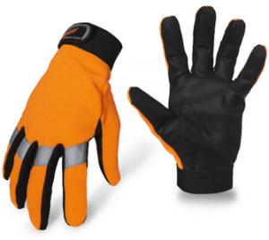 Wholesale PU Leather Outdoor Sport Gloves For Climbing Sking Anti Impact Yellow from china suppliers
