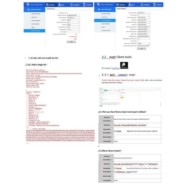7 Inch 34bit Wiegand Facial Recognition Access Control Linux Face Recognition