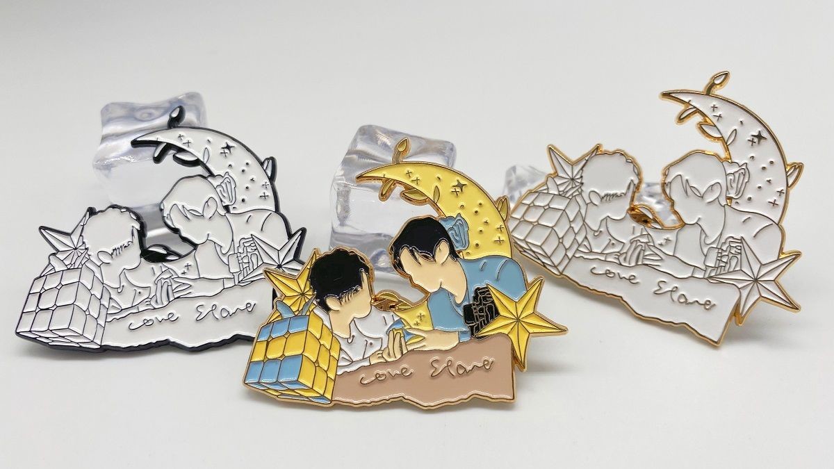 Blue Offset Printing Personalized Lapel Pins 3D Company Logo Pins