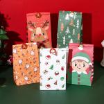 Oilproof Kraft Paper Christmas Gift ECO Friendly Paper Bag 1g/PCS