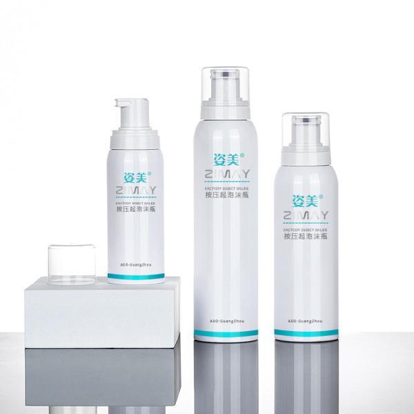 Round 250ml Foaming Pump Bottle Screen Printing For Facial Cleanser