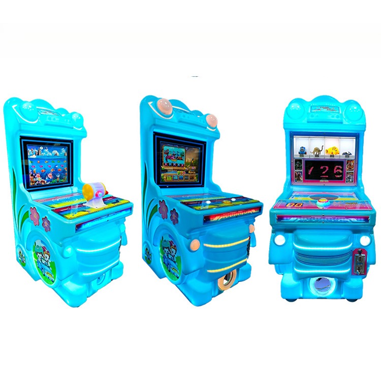 Dreamland Happy kids bus coin operated single go fishing arcade video game machine for sale
