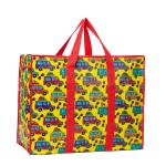 Waterproof Shopping Woven Bag Nylon Handle Customizable Print Load Capacity 20
