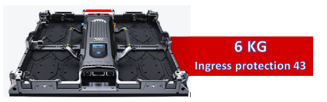Indoor P3.91 Rental LED Display Screen 500*1000mm Aluminum Cabinet