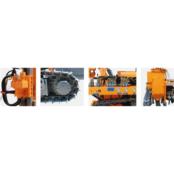 20m Blast Hole Drill Rig , Crawler Mounted Drilling Rig For Industrial