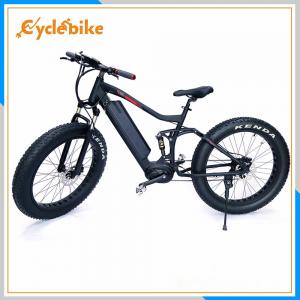 Wholesale 48V 500w Mid Drive Motor Kenda Tire Electric Fat Bike With 36v 10.4ah Samsung Lithium Battery from china suppliers