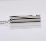 Safety Whistle Necklace, Whistle Pendant Necklace in Silver color, Bead Chain