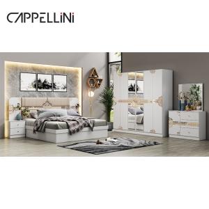 Wholesale Wholesale Cheap Price Classic Queen Leather Bed Luxury Other Home Full Size King Wooden Bedroom Furniture Set from china suppliers