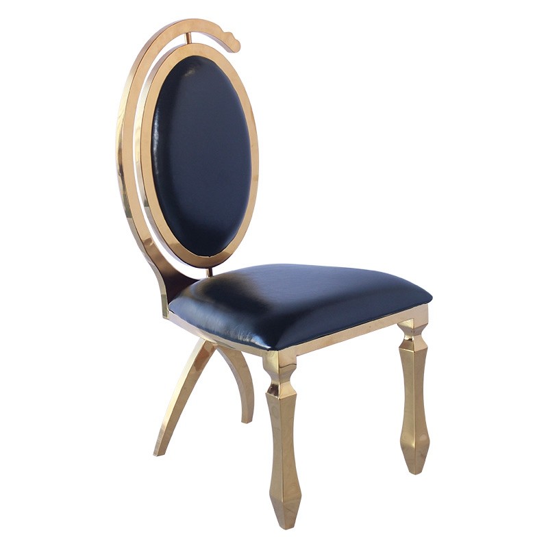 Wholesale China latest popular royal stainless steel chair wedding furniture banquet event home dining room chair