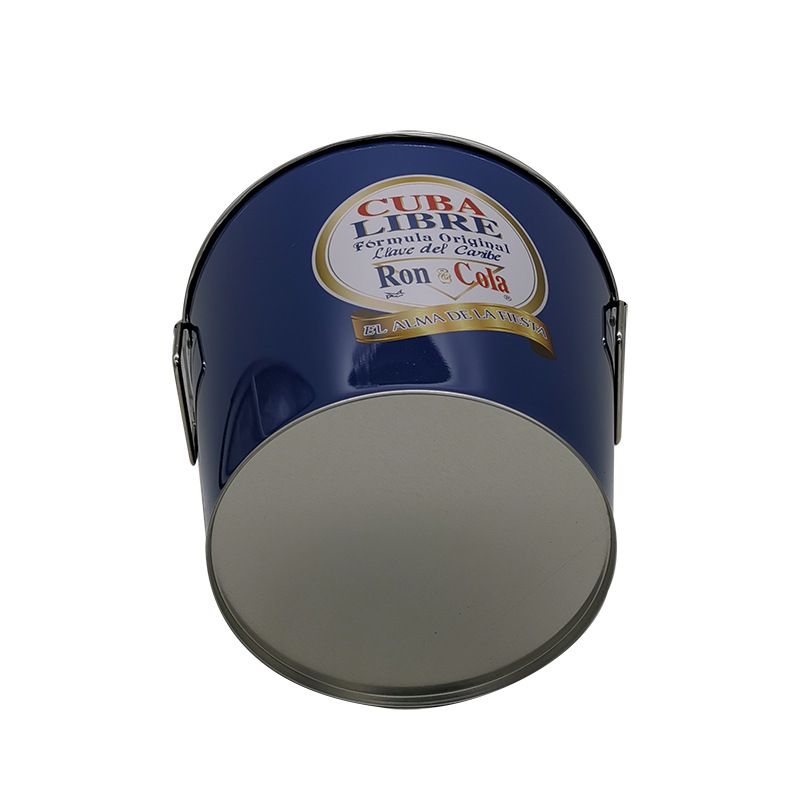 Ultraportable Stable Tin Beer Bucket , Recyclable Popcorn Tin Bucket