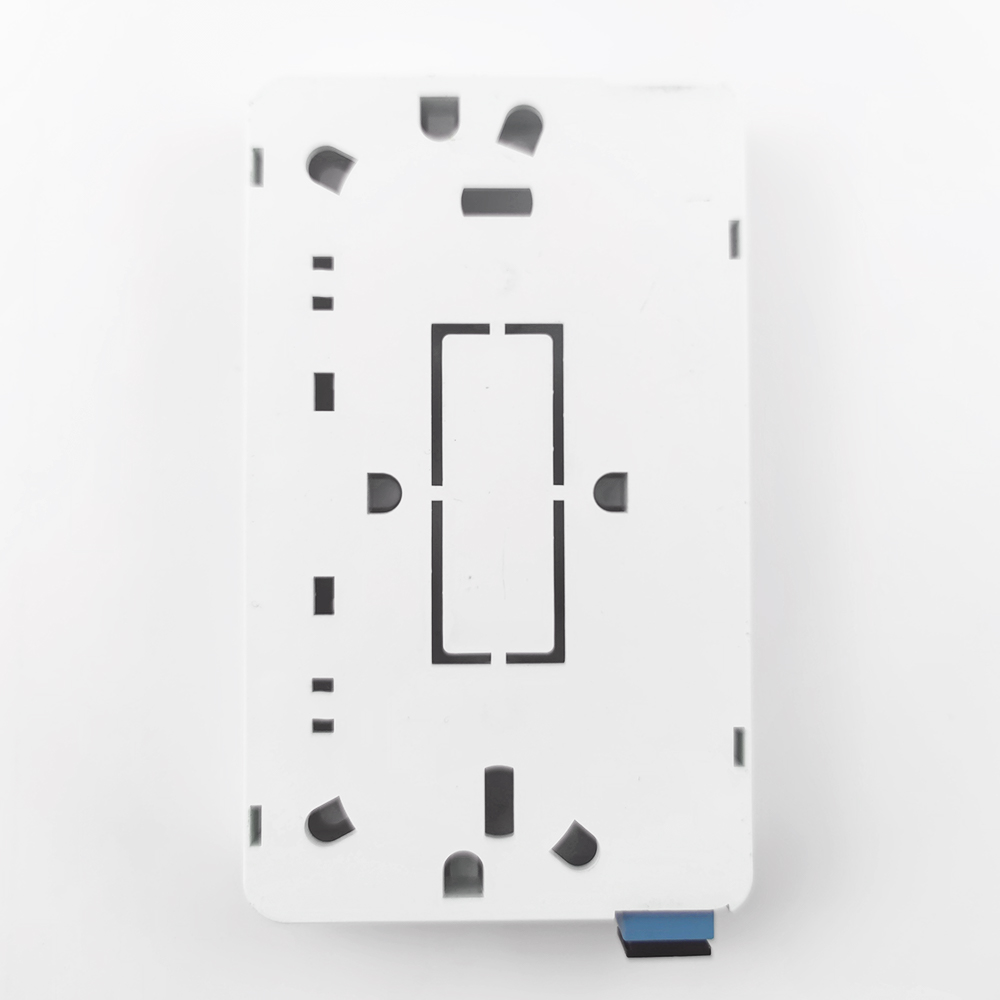 SC UPC Plastic Fiber Optic Faceplate Socket Panel for 2 Cores Indoor FTTH Network Cable
