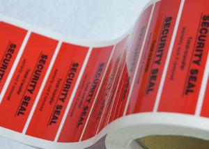 Wholesale Total Transfer Tamper Evident Security Labels Red Clolor PET Film Material from china suppliers