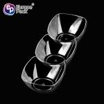 Best price 3 compartment tray disposable plate tray dessert decorator snack