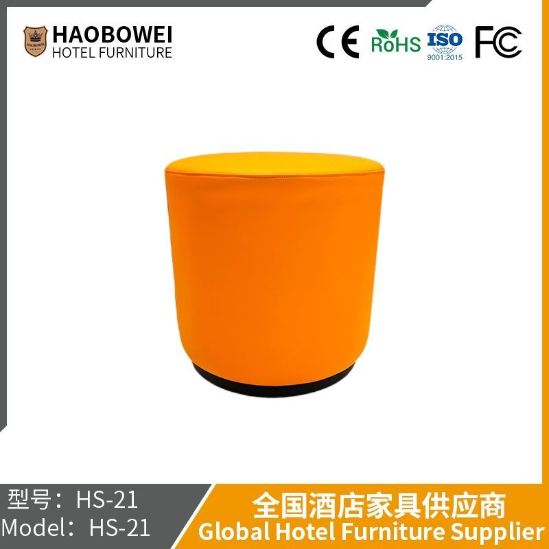N-Style Living Room Sofa Shoe Leather Stool Adult Dressing Room Coffee Table Small Mound Low Stool Family Use Solid Wood Round Stool