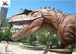 Lifelike Professional Outdoor Dinosaur Statues Coin Operated In Theme Park
