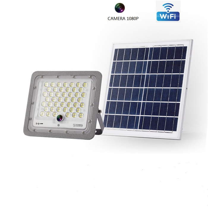 Intelligent App Wifi LED Garden Light Fixtures Solar Street Light With Cctv Camera