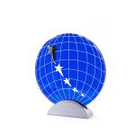 Acrylic Basketball Taekwondo Trophies Souvenir Statuette Laser Engraving
