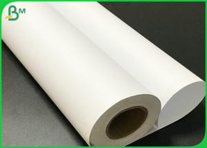 China 63 Inch * 180 Meters 50gsm 60gsm White Grament Plotting Paper 20kg / Roll For Cutting Room on sale
