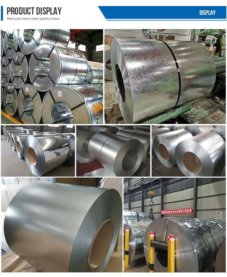 DX51 DX52 DX53 SPCC hot-dip galvanized steel coil thickness 0.1-3.0mm divided into 10mm narrow strips up to 1500mm galvanized coil processing factory