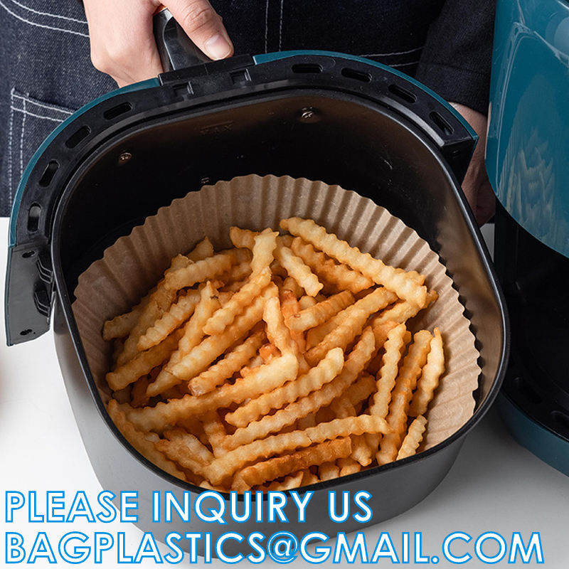 Air Fryer Disposable Paper Liner Reusable Air Fryer Liners, Round Air Fryer Parchment Paper, Non-Stick Food Grade