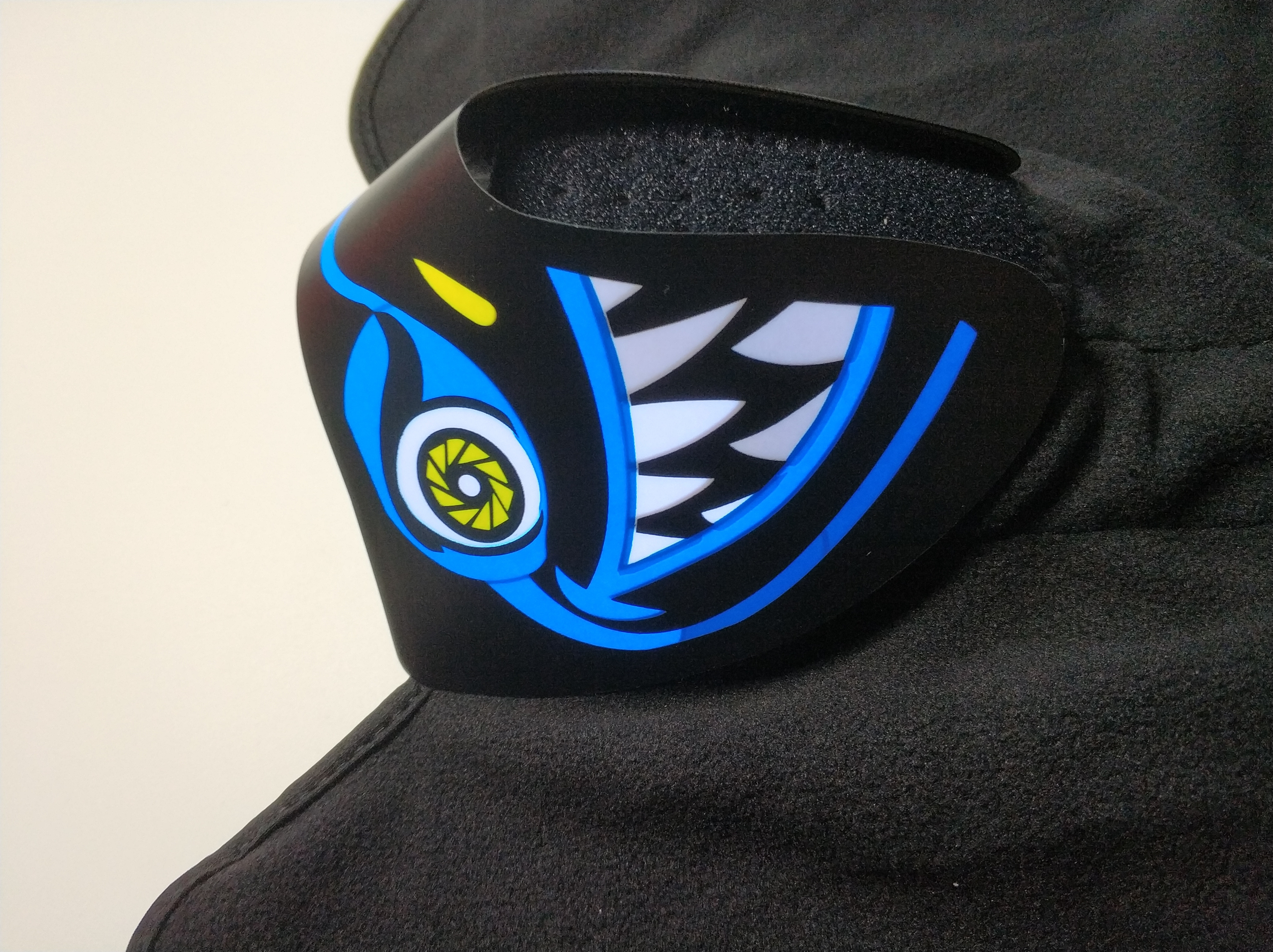 Wholesale Custom Light Up El Mask Party Favor Sound Activated el Panel Mask For Music party DJ mask Makeup Dance mask