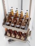 Removable MDF Unit Kitchen Cabinet Accessories 304SUS Pull Out Baskets