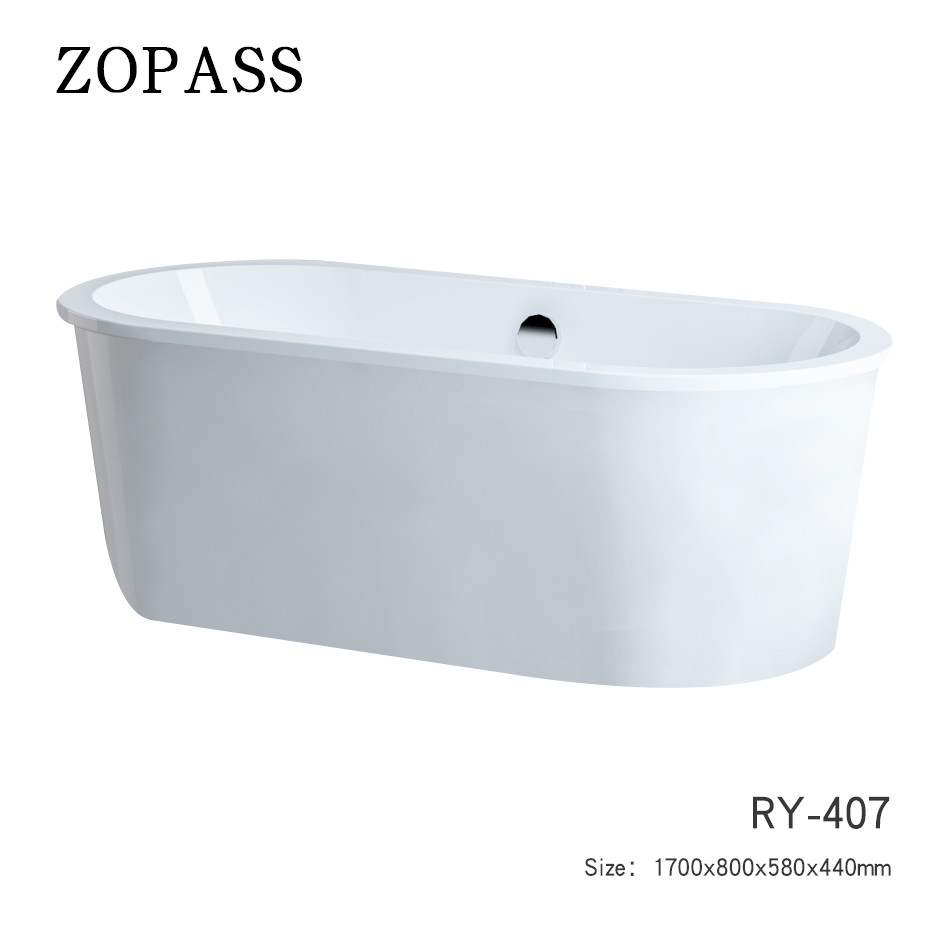 Deep Soaking Acrylic Free Standing Bathtubs Adult Massage Shower