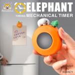Elephant ABS Cartoon Kitchen Timer 8.3x6.7cm Orange Green For People