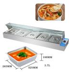 Fast Food Electric Buffet Bain Marie with Stainless Steel Material at 1440*350