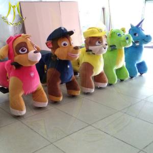 Wholesale Hansel amusement park games battery operated walking animal plush rides from china suppliers