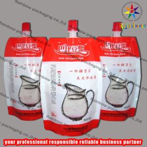 Wholesale Aluminum Foil Spout Pouch Packaging , Soybean Bag from china suppliers