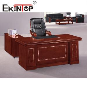 Wholesale Supervisor'S Office Furniture Desk Wood Veneer Top Clear Texture Waterproof Paint from china suppliers