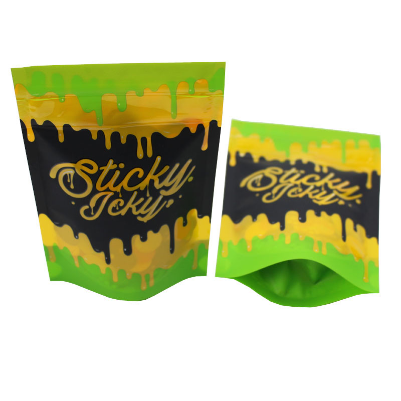High Quality Plastic Herb Packaging Child Resistant Smell Proof Bag Mylar Bag Custom Tobacco Pouch