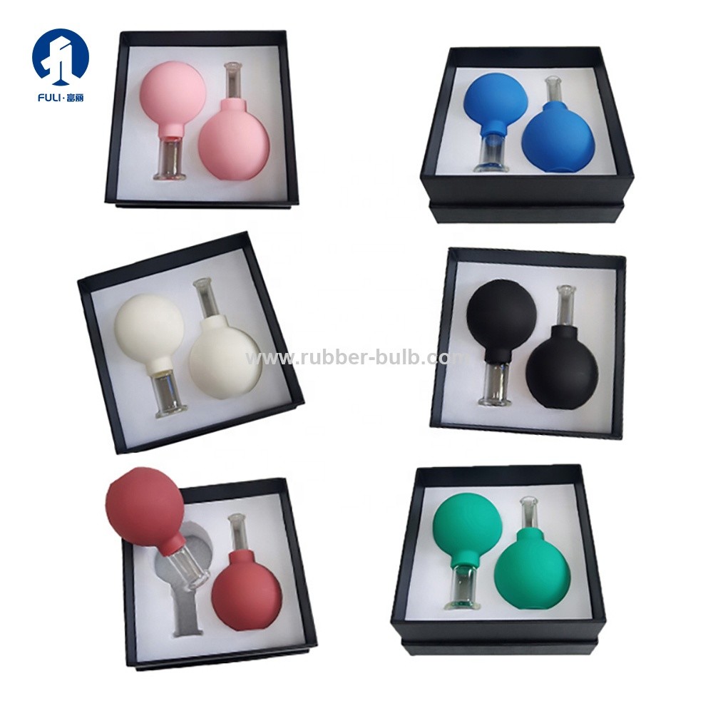 4 Pcs Face Cupping Massage Cups, Silicone Vacuum Suction, Glass Set For Instantly Ageless Skin, Anti-Cellulite