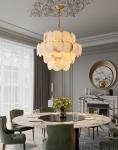 Modern Lighting Fixtures Luxury Restaurant Bar Indoor Large Marble Chandelier
