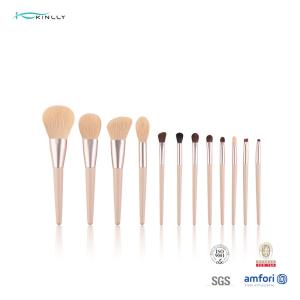 Wholesale Real Wooden Perfection Makeup Brushes 12pcs Premium Synthetic Foundation from china suppliers